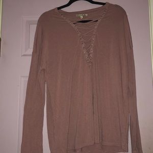 express lace up long sleeve